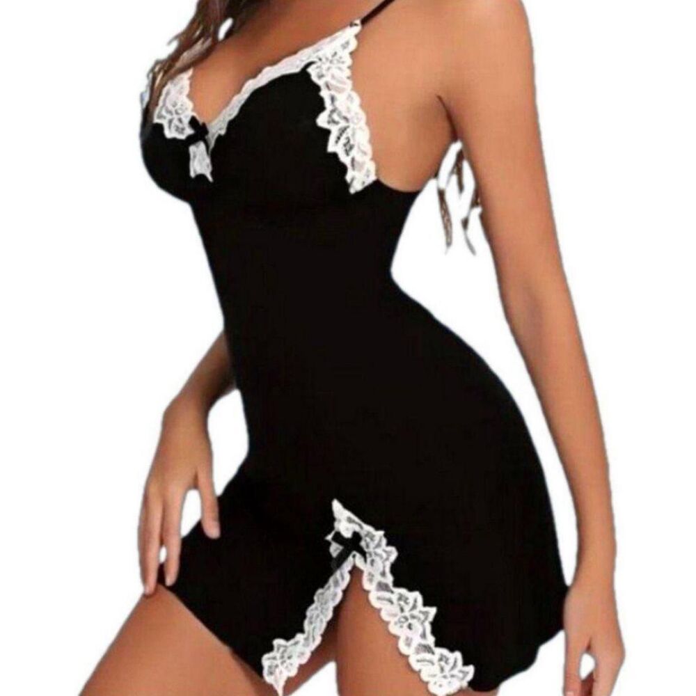 Babydoll Nightdress Set Womens L 8/10
